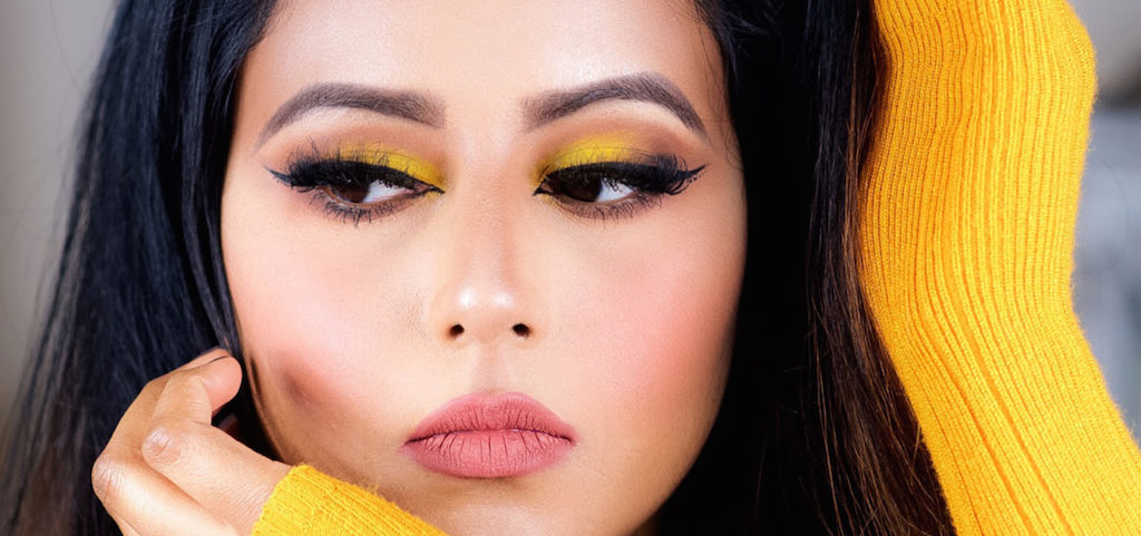 yellow makeup