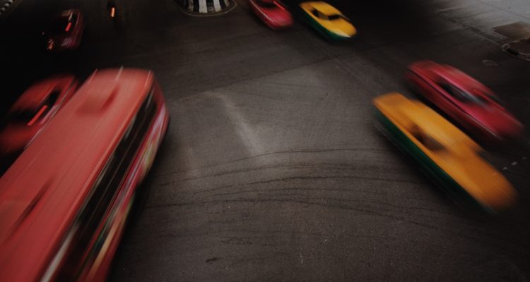 Traffic in rush- off