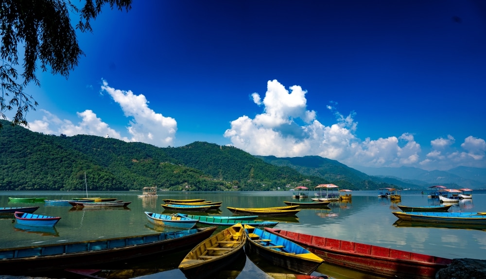lakes of nepal-phewa lake, pokhara,nepal