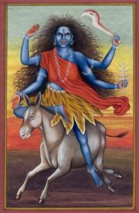 Nine forms of goddess Durga Navarathaa Devi Kalaratri