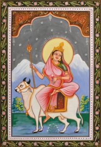 Nine forms of goddess Durga Devi Shailaputri