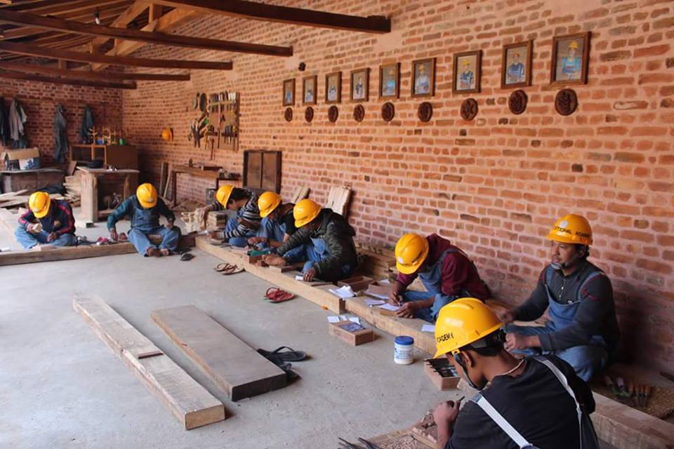 wood carpentry vocational training in Nepal Rabindra Puri Foundation For Conservation