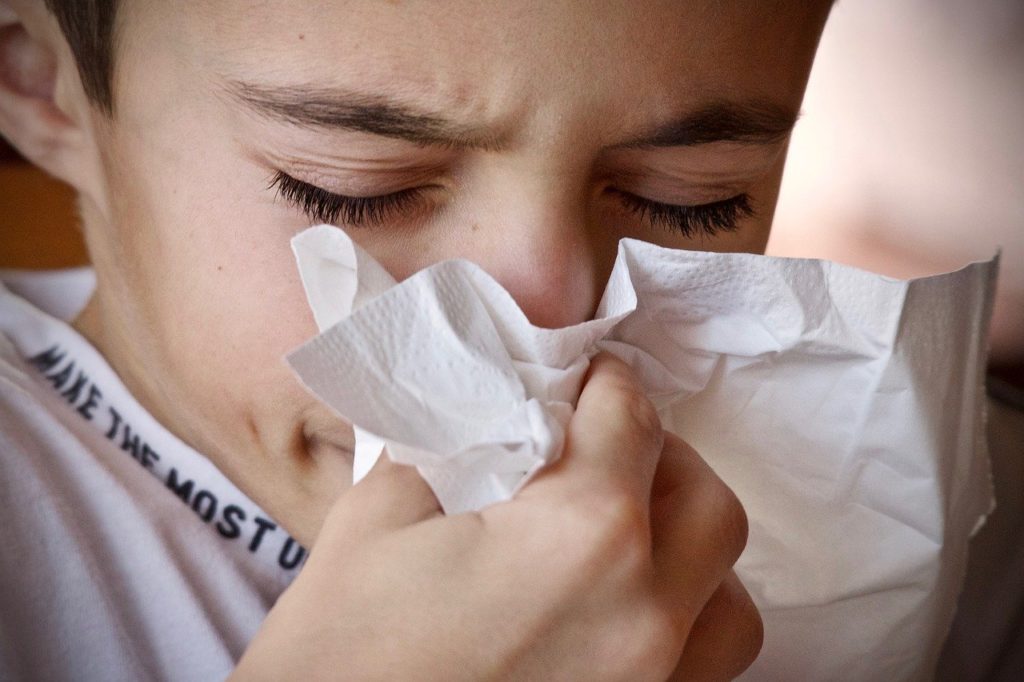 common cold and sneezing