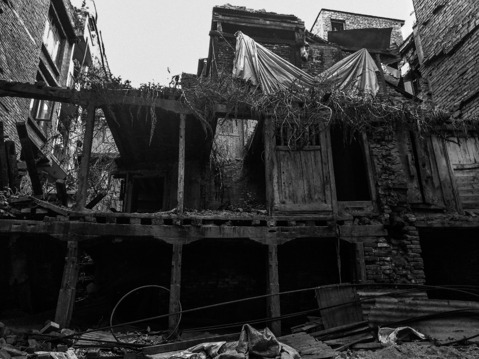 damaged house, national earthquake safety day