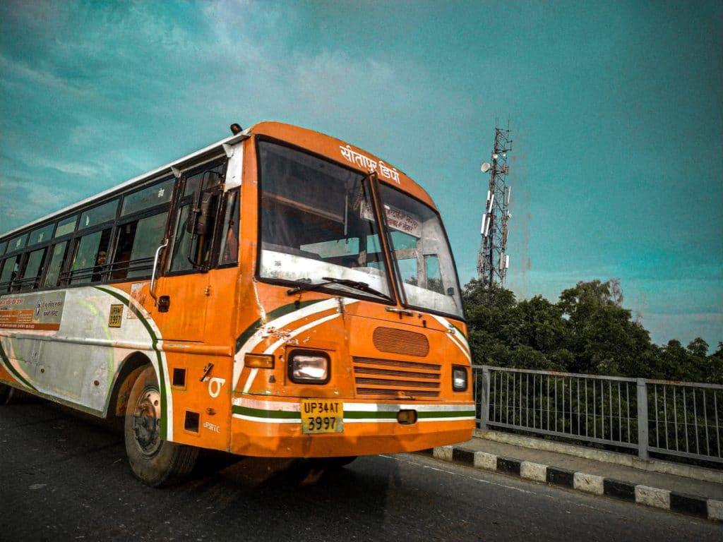 Yellow Window Seat Bus